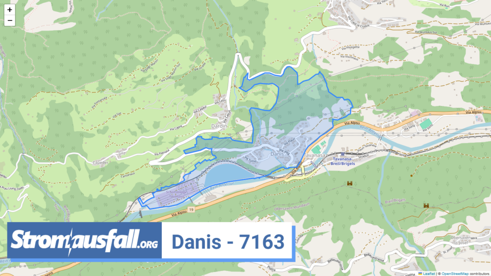 stromausfall ch ortschaft danis 7163