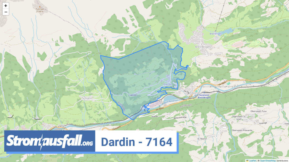 stromausfall ch ortschaft dardin 7164