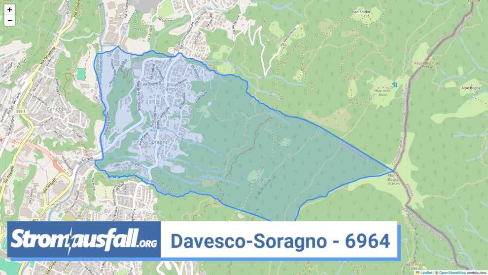 stromausfall ch ortschaft davesco soragno 6964