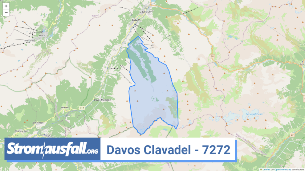 stromausfall ch ortschaft davos clavadel 7272