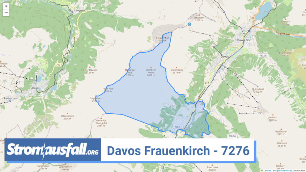 stromausfall ch ortschaft davos frauenkirch 7276