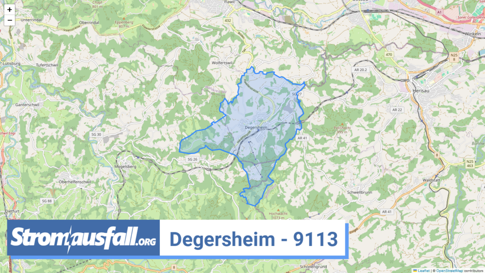 stromausfall ch ortschaft degersheim 9113