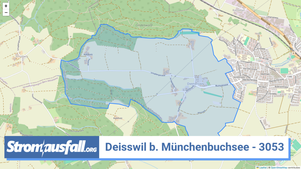 stromausfall ch ortschaft deisswil b. muenchenbuchsee 3053