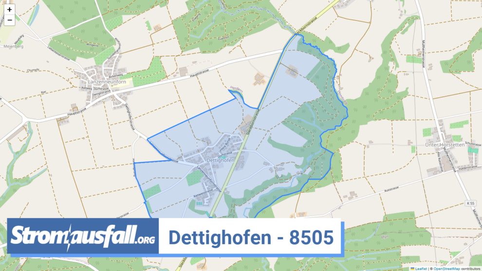 stromausfall ch ortschaft dettighofen 8505