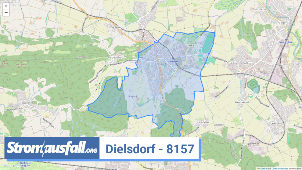 stromausfall ch ortschaft dielsdorf 8157