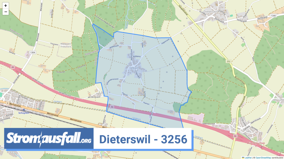 stromausfall ch ortschaft dieterswil 3256