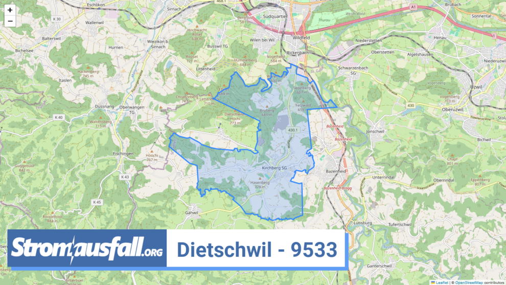 stromausfall ch ortschaft dietschwil 9533