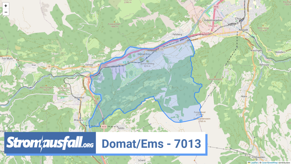 stromausfall ch ortschaft domat ems 7013