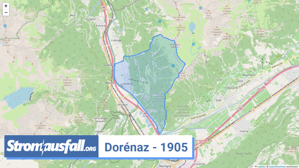 stromausfall ch ortschaft dorenaz 1905