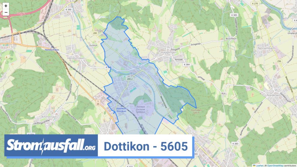 stromausfall ch ortschaft dottikon 5605