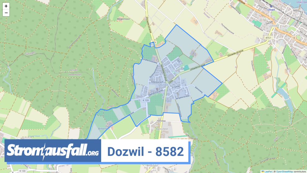 stromausfall ch ortschaft dozwil 8582