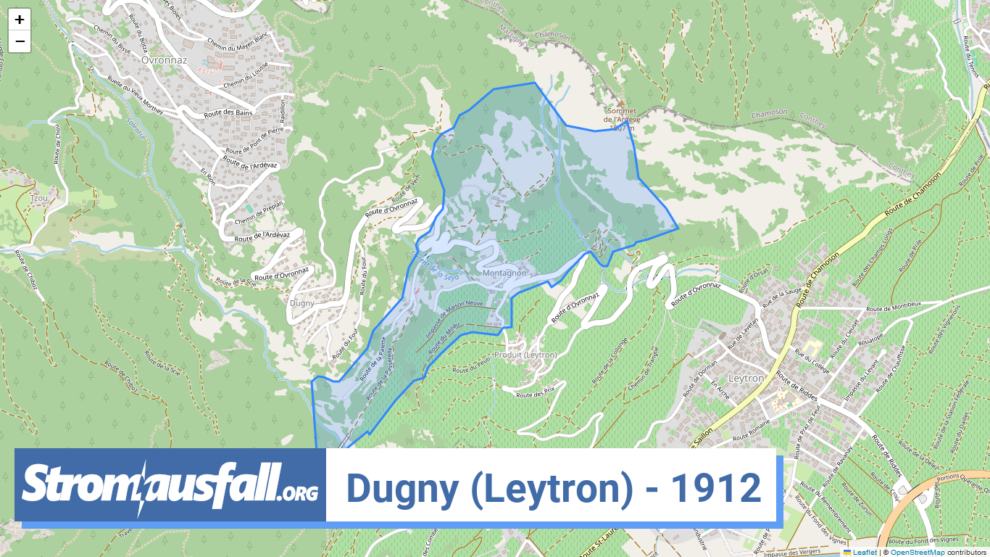 stromausfall ch ortschaft dugny leytron 1912