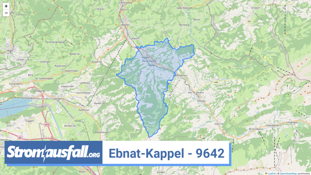 stromausfall ch ortschaft ebnat kappel 9642