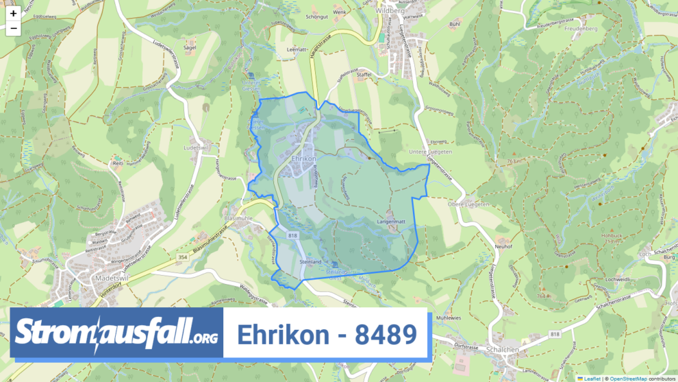 stromausfall ch ortschaft ehrikon 8489