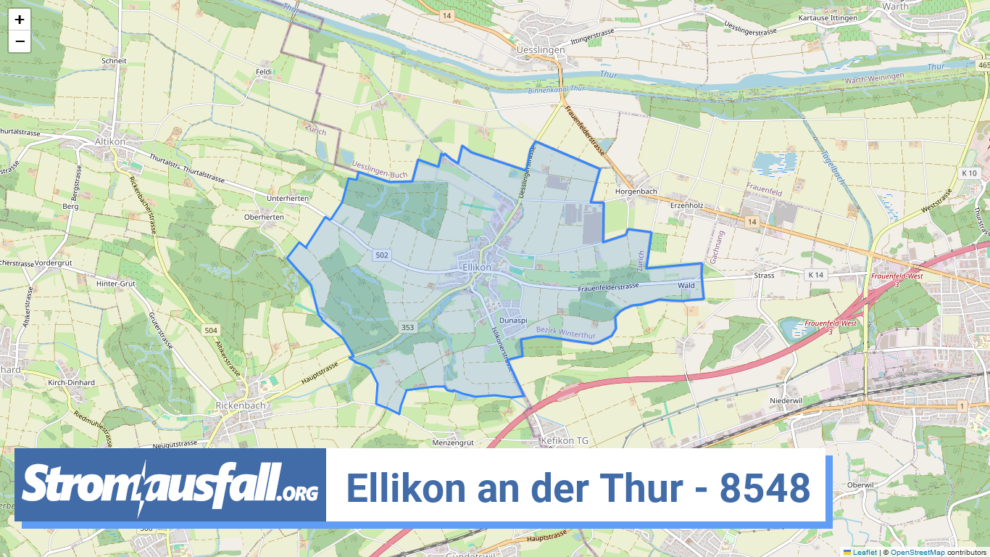 stromausfall ch ortschaft ellikon an der thur 8548