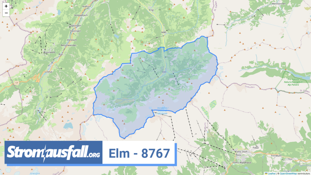 stromausfall ch ortschaft elm 8767