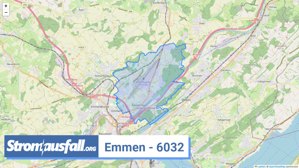 stromausfall ch ortschaft emmen 6032