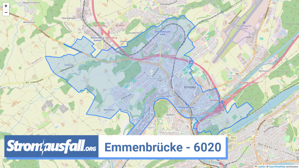 stromausfall ch ortschaft emmenbruecke 6020