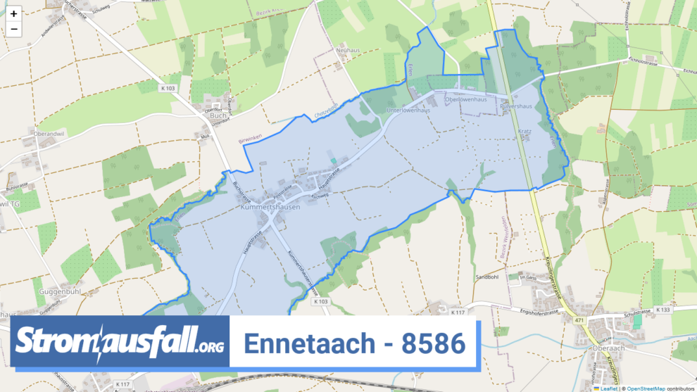 stromausfall ch ortschaft ennetaach 8586