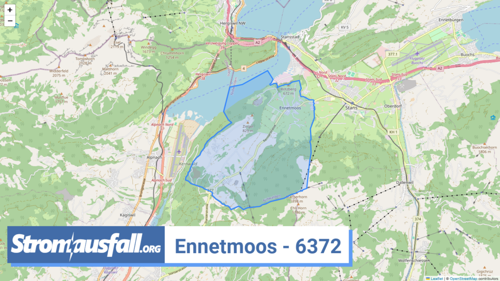 stromausfall ch ortschaft ennetmoos 6372