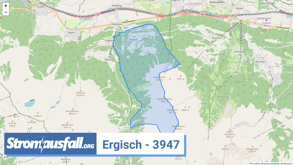 stromausfall ch ortschaft ergisch 3947