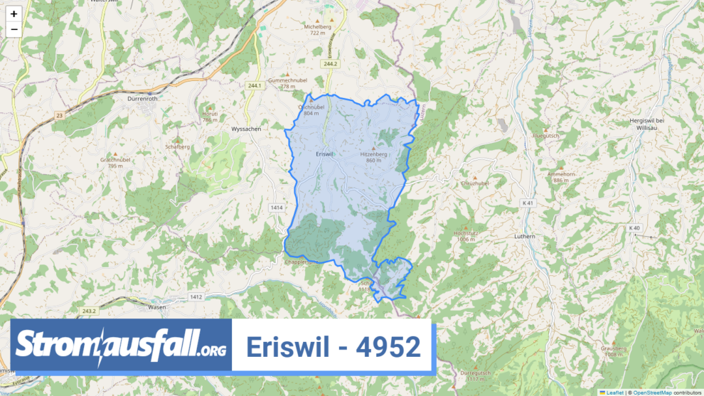 stromausfall ch ortschaft eriswil 4952