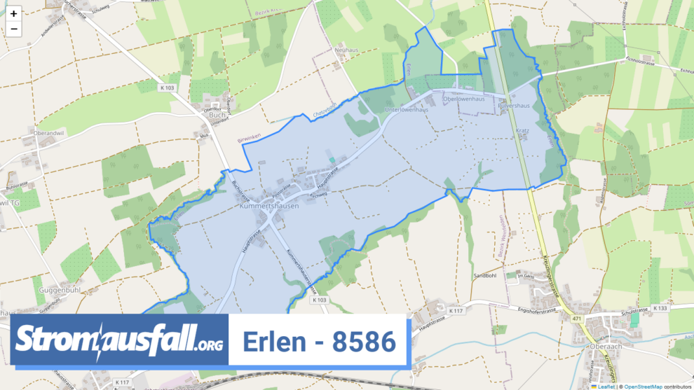 stromausfall ch ortschaft erlen 8586