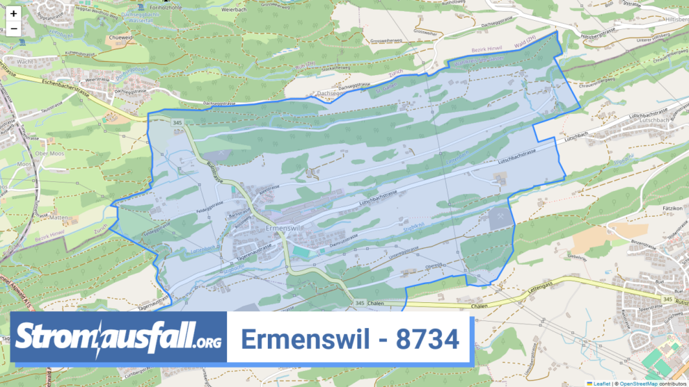 stromausfall ch ortschaft ermenswil 8734