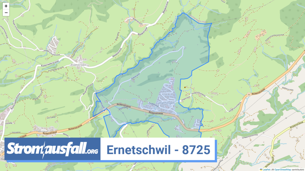 stromausfall ch ortschaft ernetschwil 8725