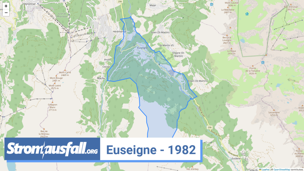 stromausfall ch ortschaft euseigne 1982