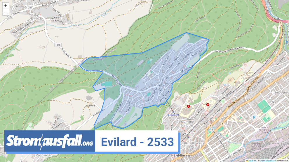 stromausfall ch ortschaft evilard 2533