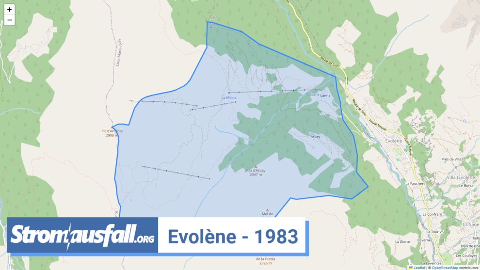 stromausfall ch ortschaft evolene 1983