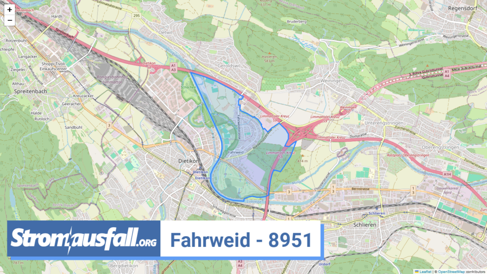 stromausfall ch ortschaft fahrweid 8951