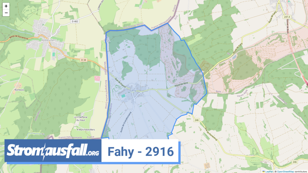 stromausfall ch ortschaft fahy 2916