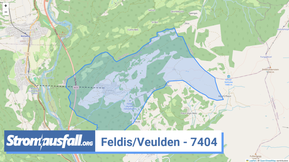 stromausfall ch ortschaft feldis veulden 7404