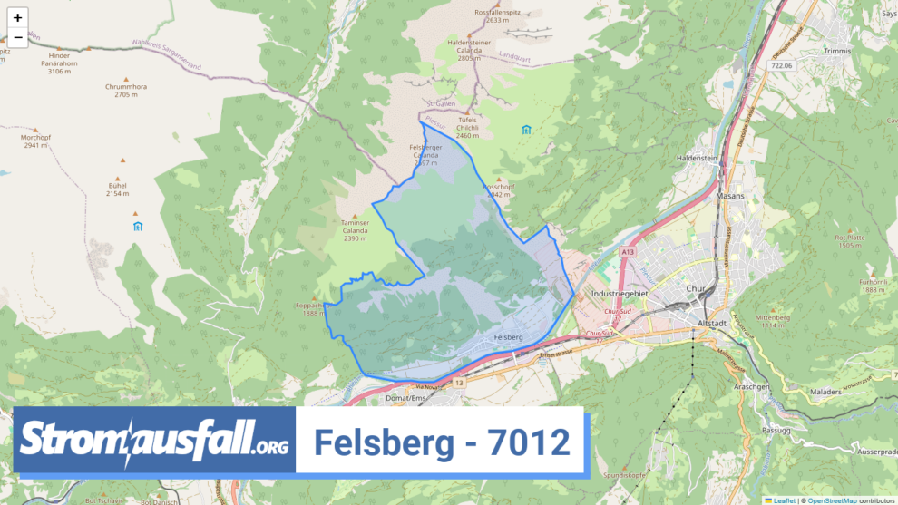 stromausfall ch ortschaft felsberg 7012