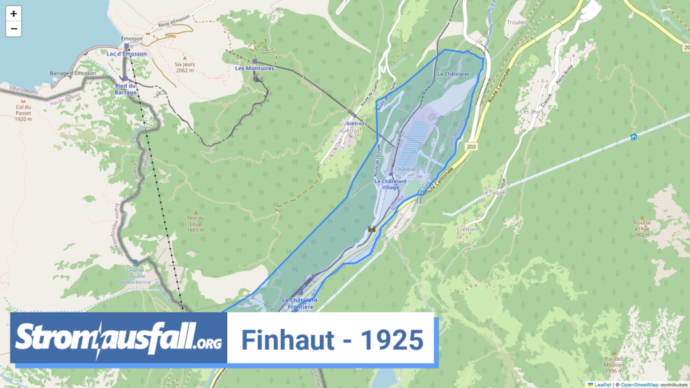 stromausfall ch ortschaft finhaut 1925