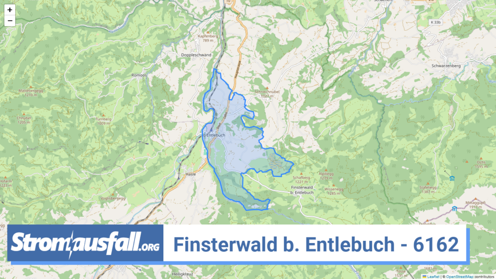 stromausfall ch ortschaft finsterwald b. entlebuch 6162