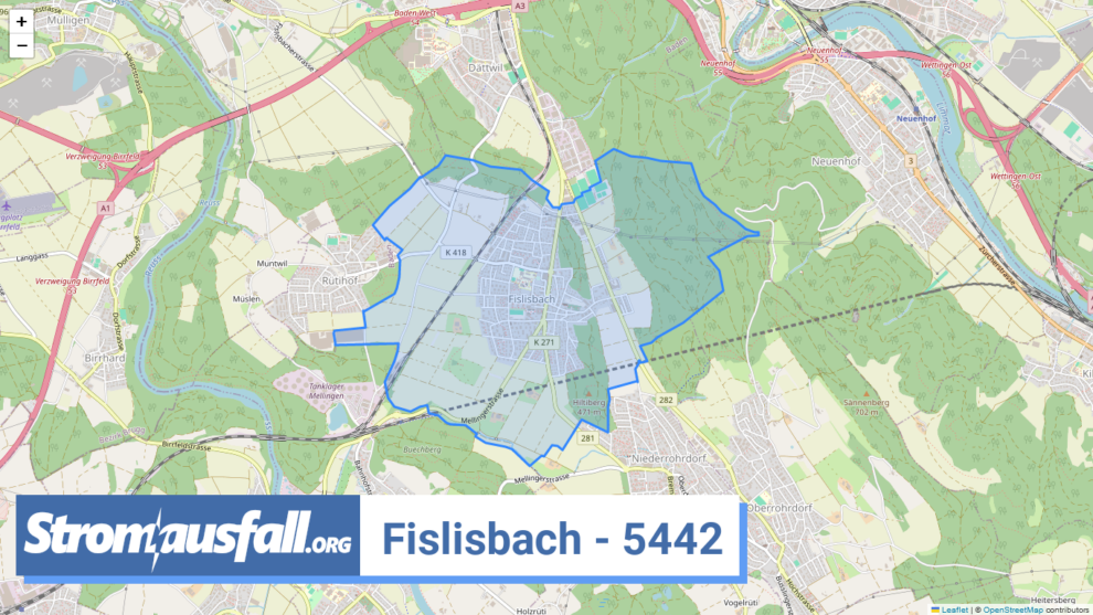 stromausfall ch ortschaft fislisbach 5442