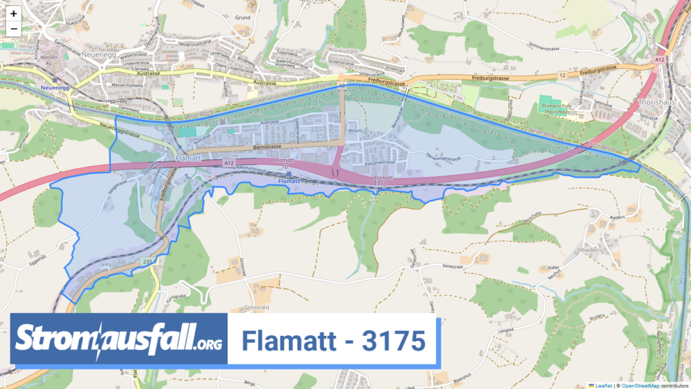stromausfall ch ortschaft flamatt 3175