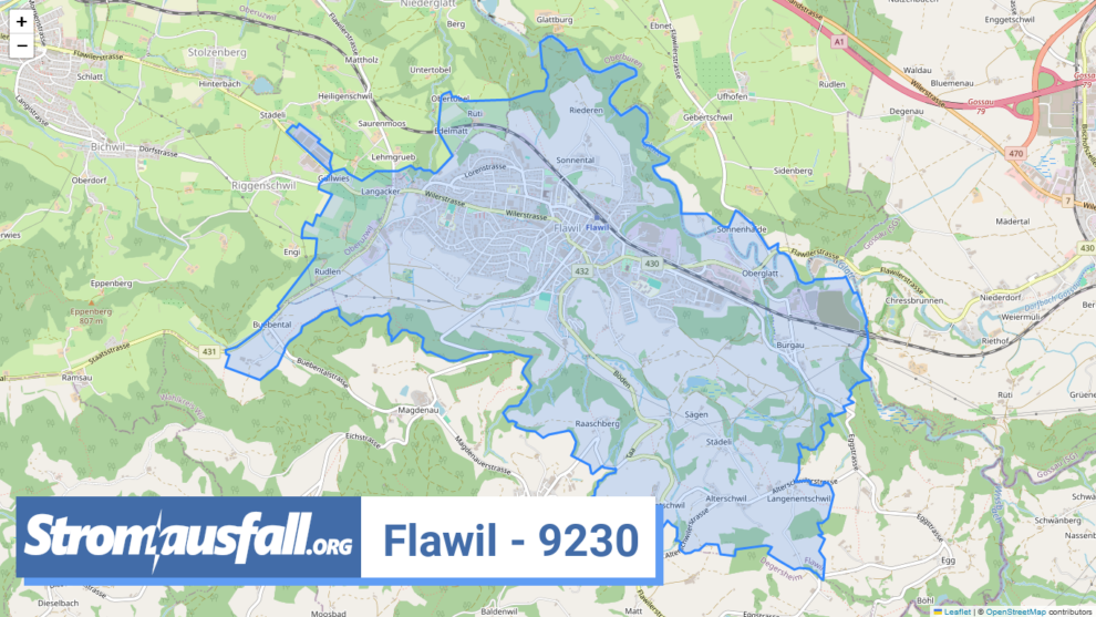 stromausfall ch ortschaft flawil 9230