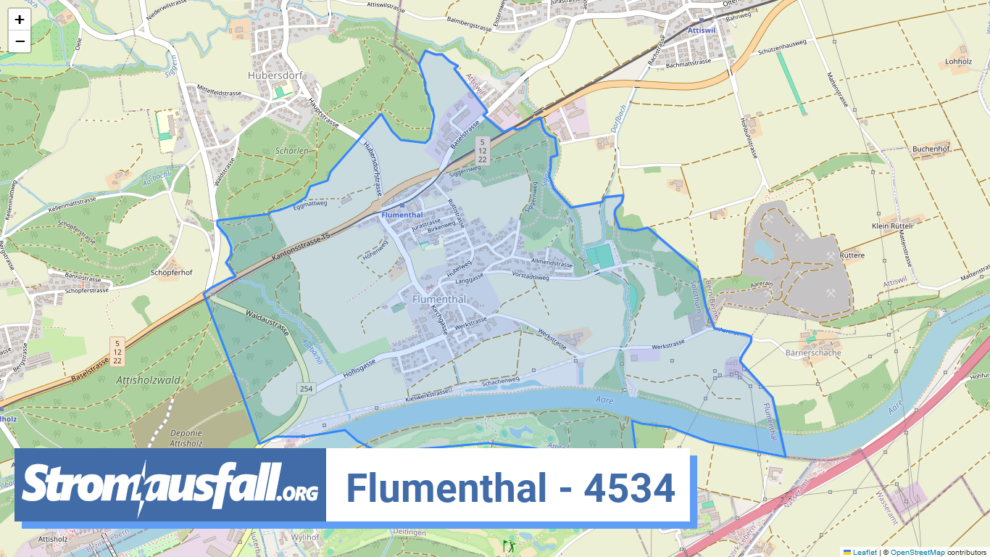 stromausfall ch ortschaft flumenthal 4534