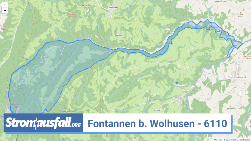 stromausfall ch ortschaft fontannen b. wolhusen 6110