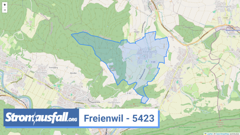 stromausfall ch ortschaft freienwil 5423