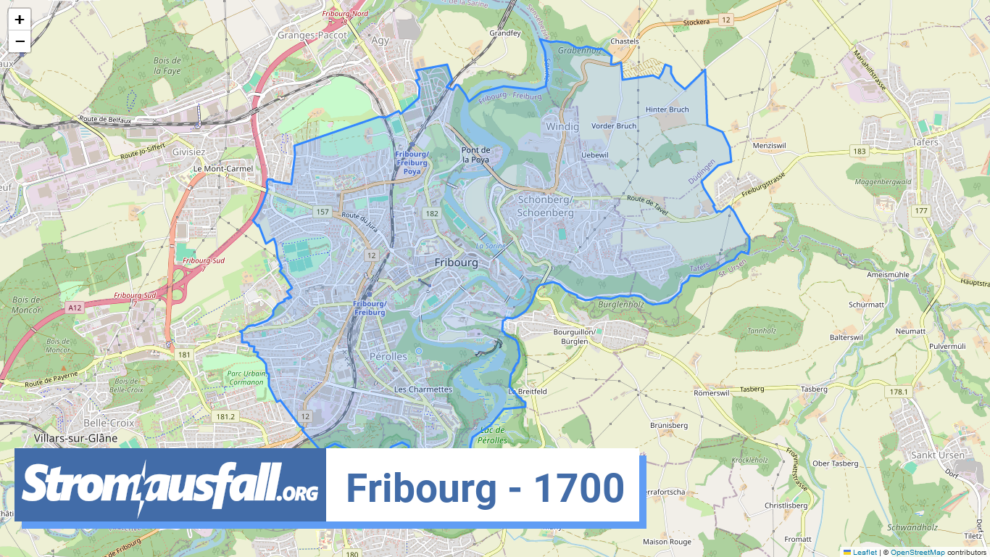 stromausfall ch ortschaft fribourg 1700