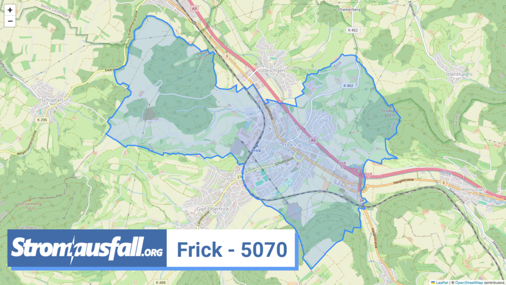 stromausfall ch ortschaft frick 5070