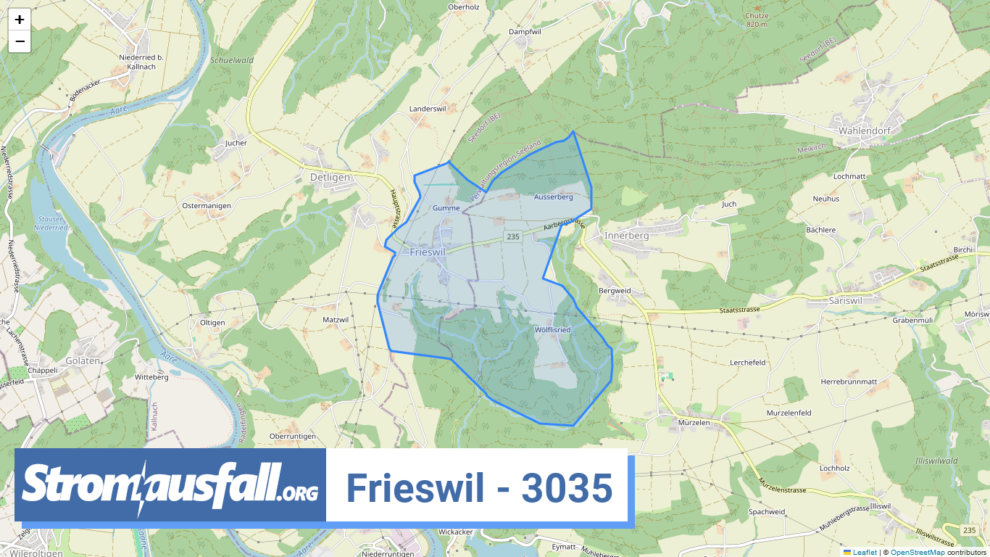 stromausfall ch ortschaft frieswil 3035