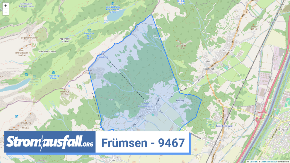 stromausfall ch ortschaft fruemsen 9467