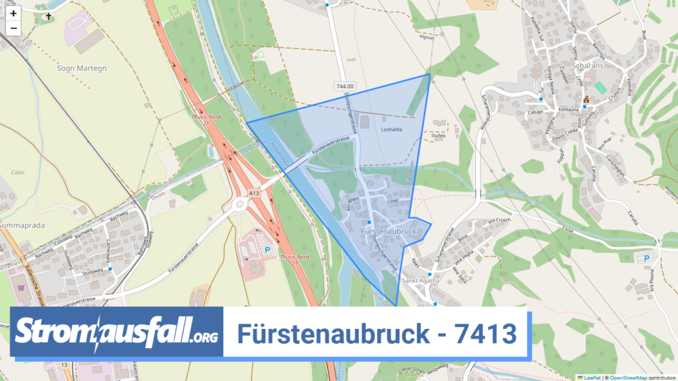 stromausfall ch ortschaft fuerstenaubruck 7413