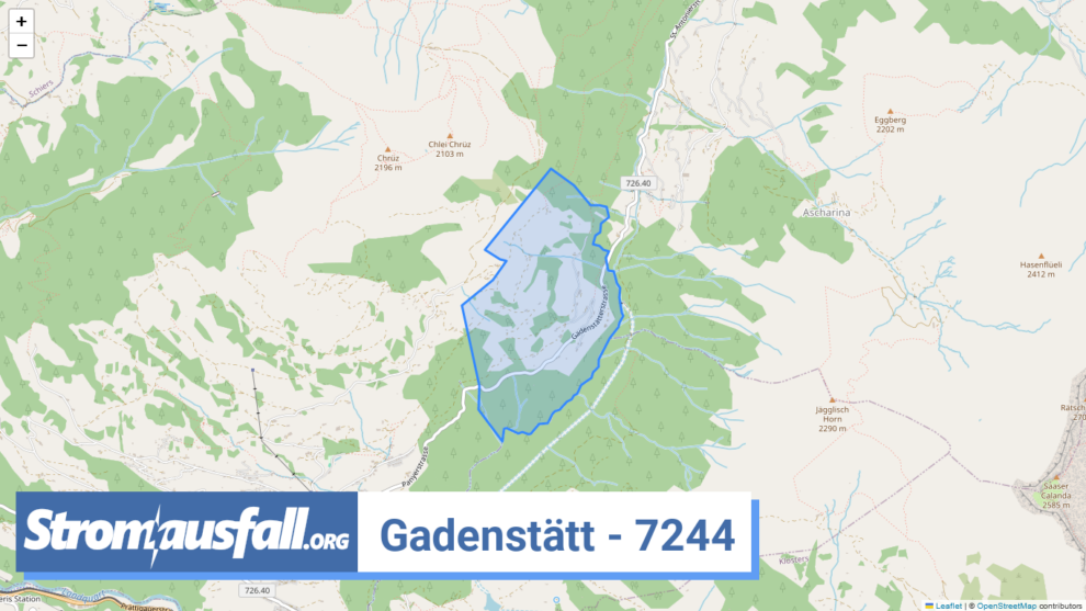 stromausfall ch ortschaft gadenstaett 7244